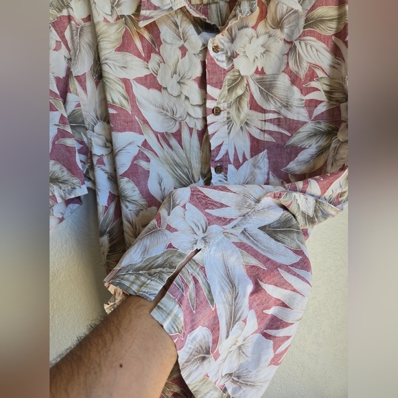 Cooke Street Honolulu Hawaiian Shirt Mens Sz L Button Down - Picture 5 of 6